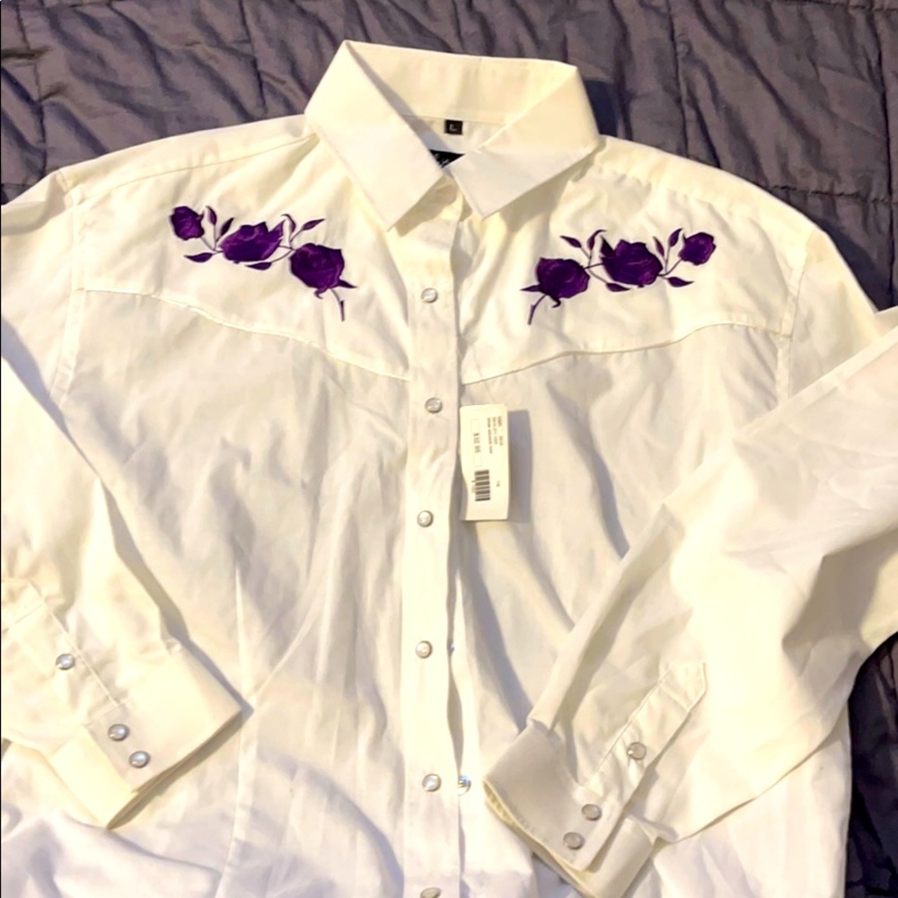 Ladies Vtg. Western Shirt Sz Large NWT